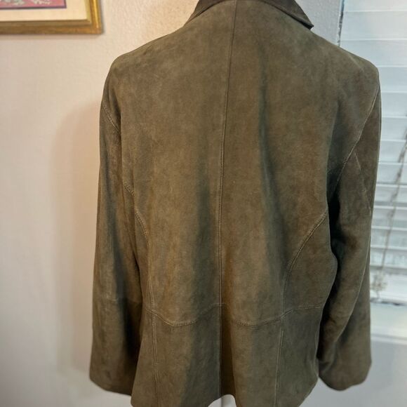 EILEEN FISHER Goat Suede Open Blazer
Jacket Green Large - Picture 7 of 16